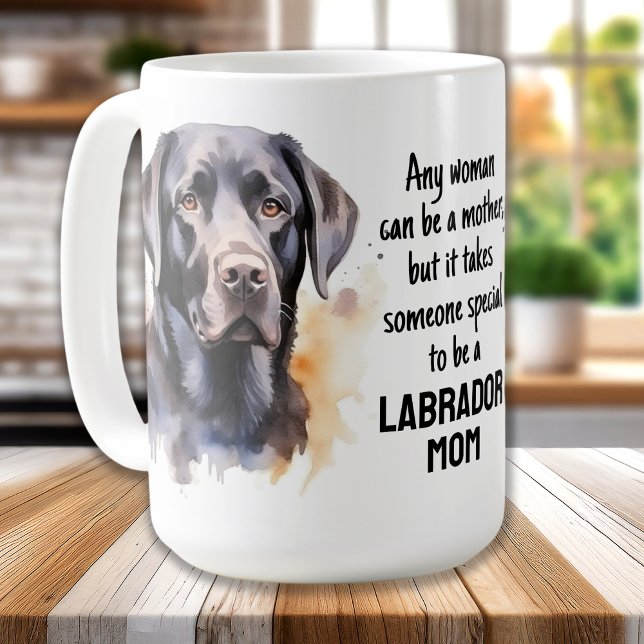 Labrador Mamma - Svart lab Hund älskare - Mors dag Kaffemugg (Skapare uppladdad)