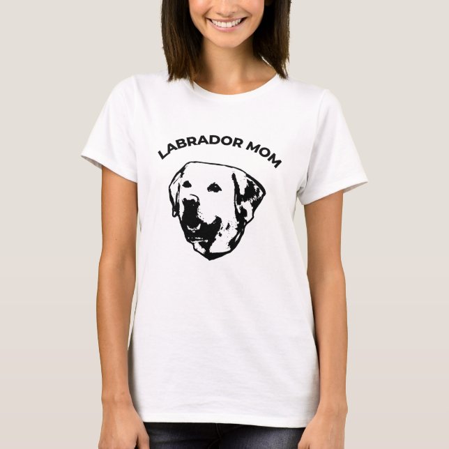 Labrador Mamma T Shirt (Framsida)