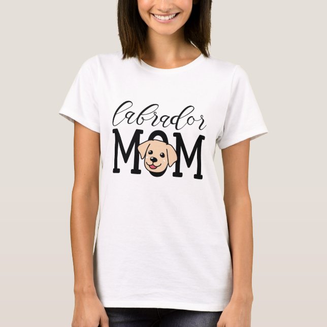 Labrador Mamma T Shirt (Framsida)