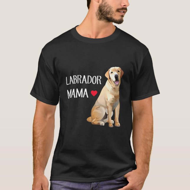 Labrador Mamma T Shirt (Framsida)