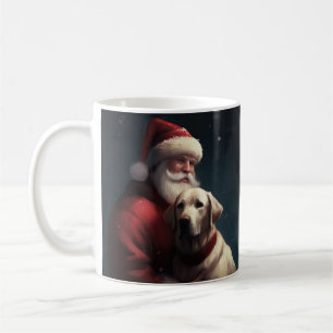 Labrador med Jultomten under julen Kaffemugg
