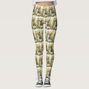 Labrador med påskägg leggings