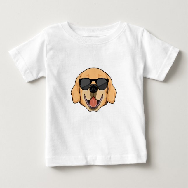 Labrador med solglasögon t shirt (Framsida)