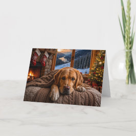 Labrador Mix Jul Helgkort