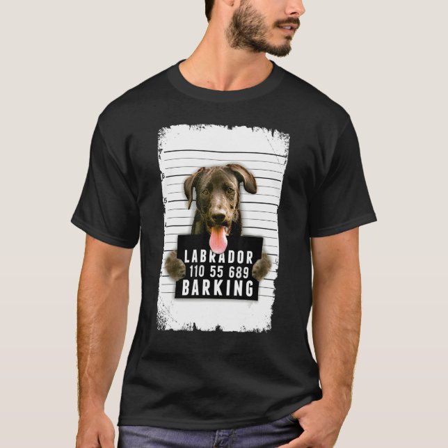 Labrador Mugg Shot T Shirt (Framsida)