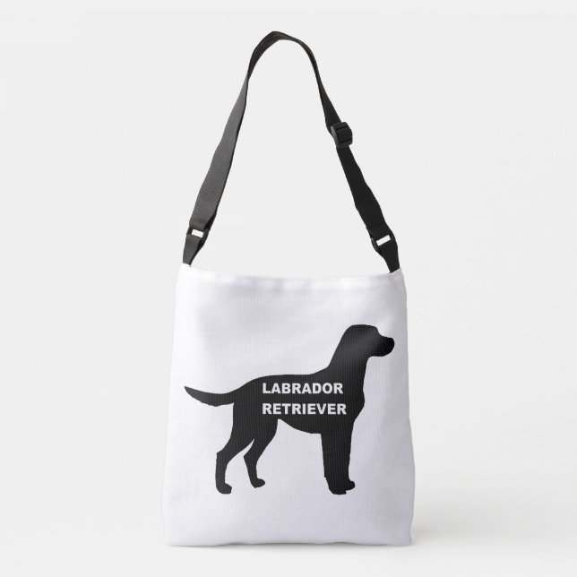 labrador namn silhouette axelväska (Baksida)
