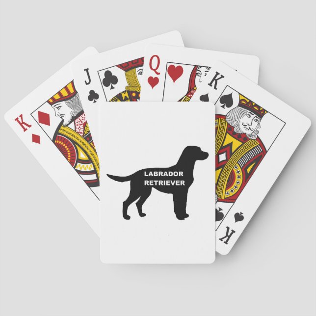 labrador namn silhouette casinokort (Baksidan)