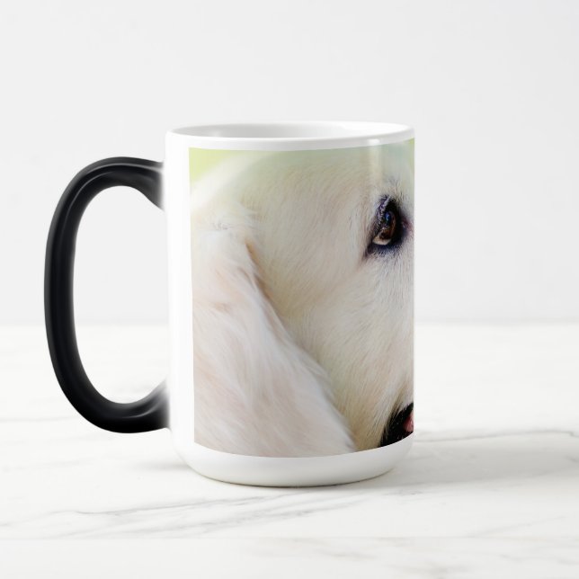 Labrador och fjäril Dekorativ kudde Magisk Mugg (Vänster)