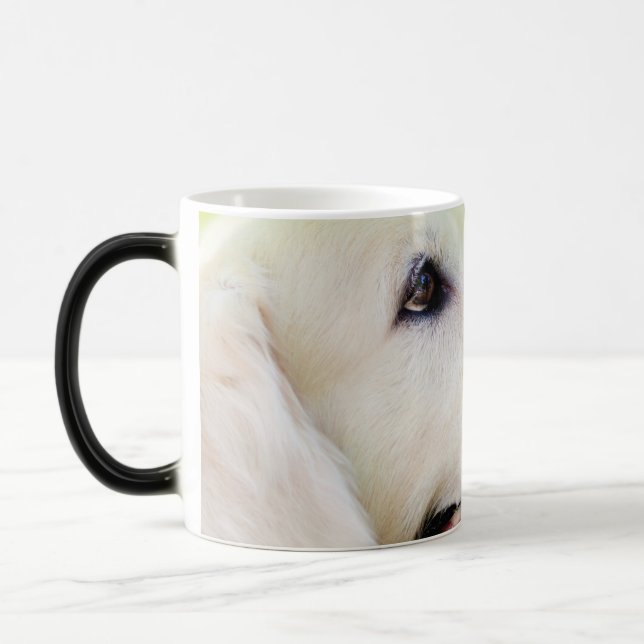 Labrador och fjäril Dekorativ kudde Magisk Mugg (Vänster)