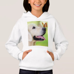 Labrador och fjäril Dekorativ kudde T Shirt