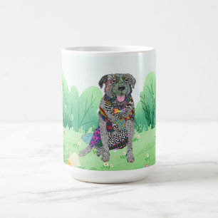 Labrador och Gräns Collie Mixed Breed Mugg
