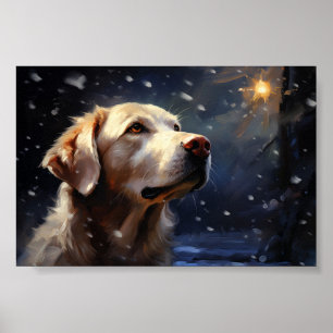 Labrador på natten poster