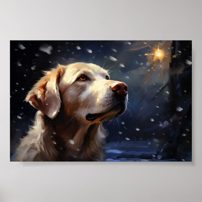 Labrador på natten poster (Framsidan)