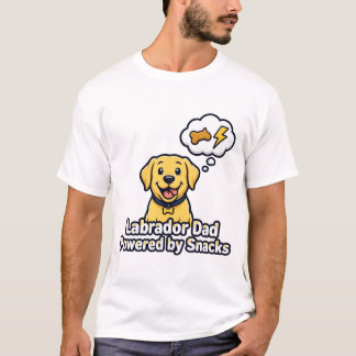 Labrador Pappa Drivs av Snacks T Shirt