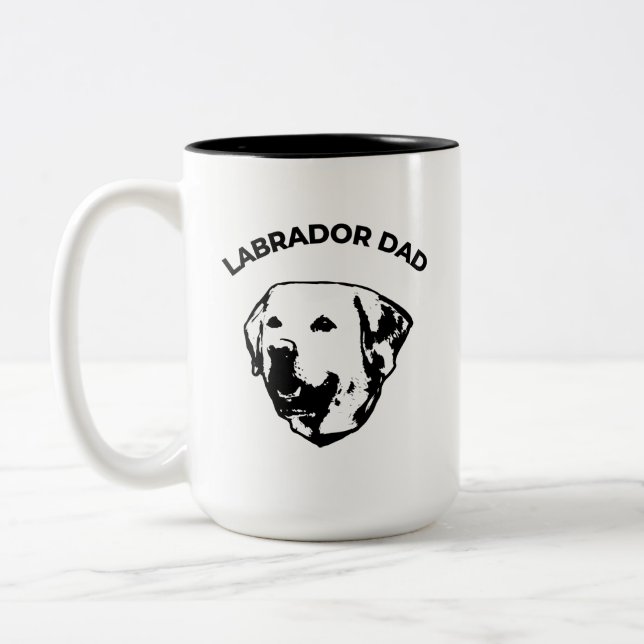 Labrador Pappa-kaffe Mugg (Vänster)