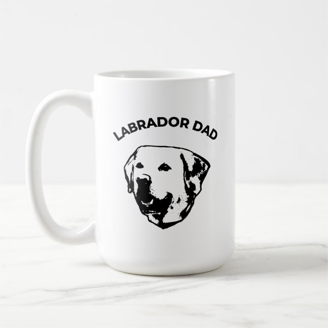 Labrador Pappa-kaffe Mugg (Vänster)