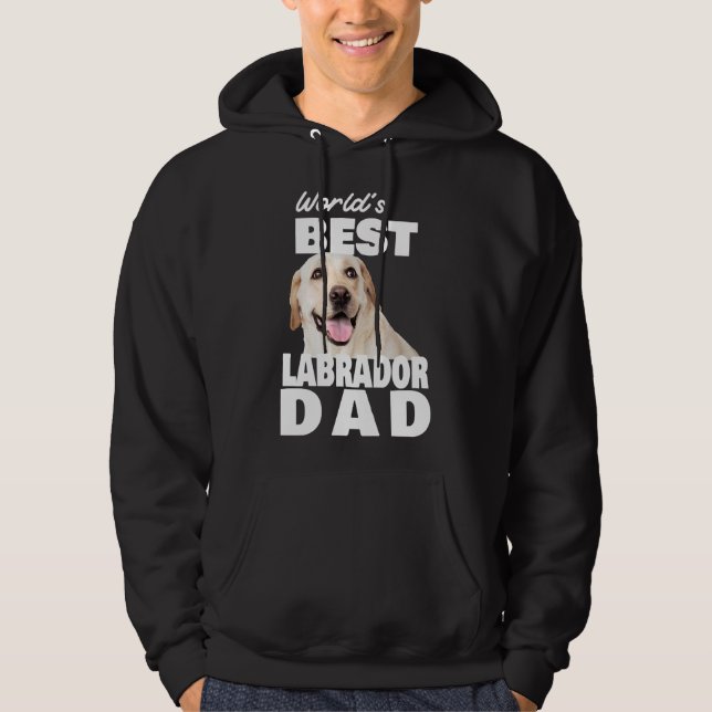 Labrador Pappa Labrador Retriever Hoodie (Framsida)