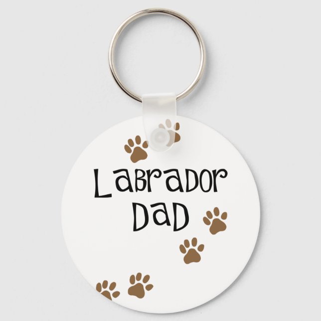 Labrador Pappa Nyckelring (Framsida)