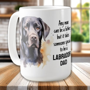 Labrador Pappa - Svart lab Hund älskare - Fars dag Kaffemugg