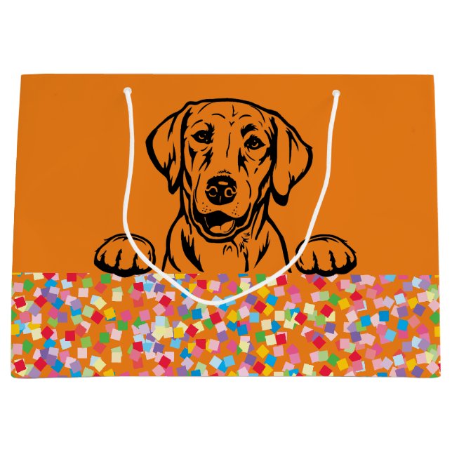 Labrador Party Confetti Gift Bag (Framsidan)