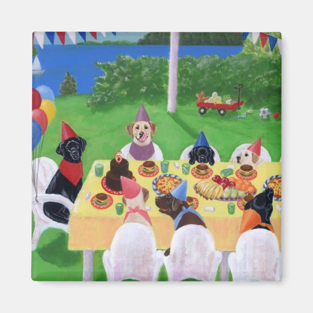 Labrador Party Magnet (Framsidan)