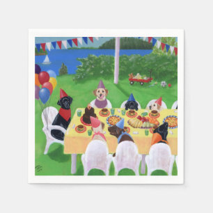 Labrador partymålning pappersservett