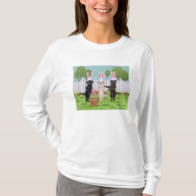 Labrador påskhare!! tee shirt (Framsida)