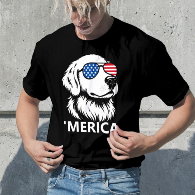 Labrador Patriotic American Flagga Independence da T Shirt (Skapare uppladdad)