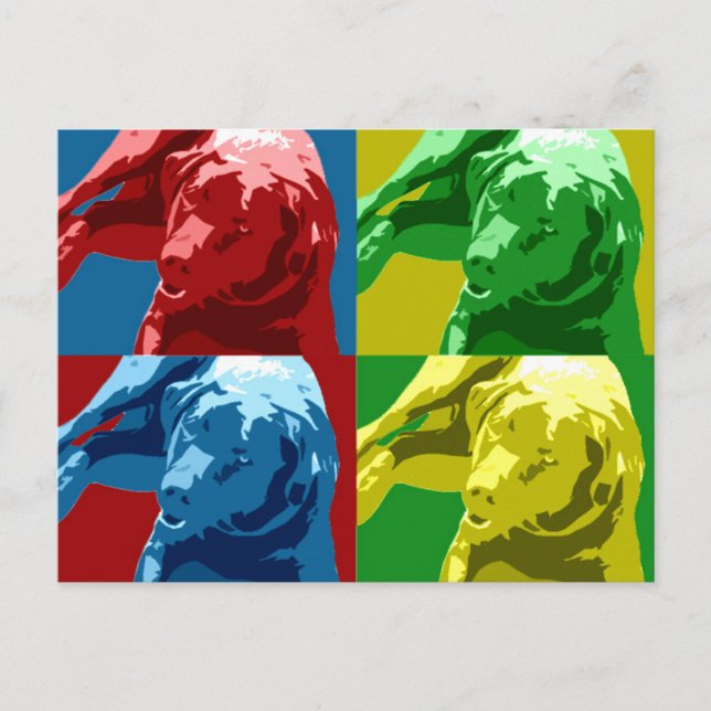 Labrador pop-effekt! vykort (Framsida)
