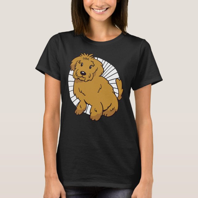 Labrador Pudel Mix T Shirt (Framsida)