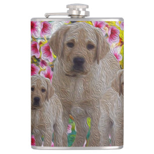 labrador Puppies Oil Paint, Fickplunta