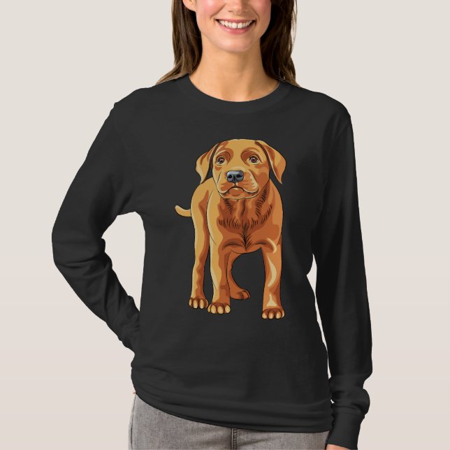 Labrador Puppy 14 T Shirt (Framsida)