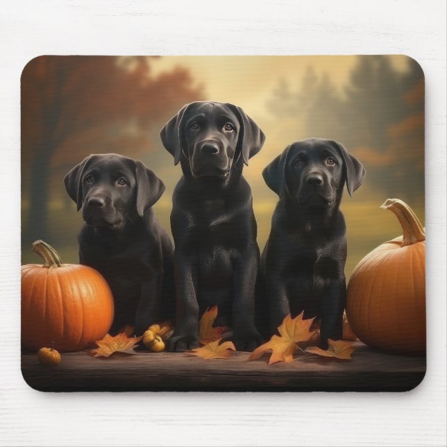Labrador Puppy Autumn Delight Pumpkin Musmatta (Framsidan)