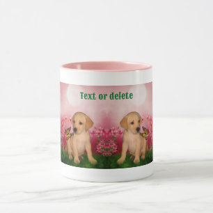 Labrador Puppy Butterfly Hund Art Personlig Mugg