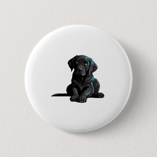 Labrador Puppy Knapp (Framsida)