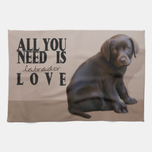 Labrador Puppy Köket Tower Kökshandduk