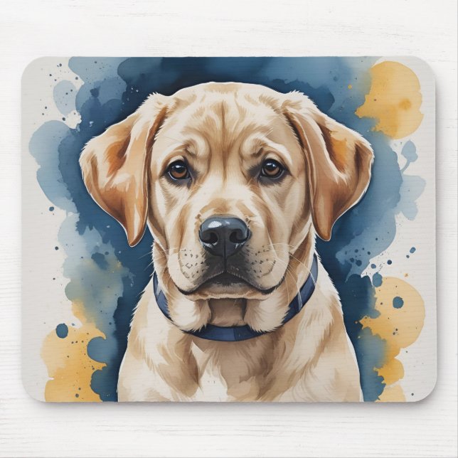 Labrador Puppy Mouse Pad Musmatta (Framsidan)
