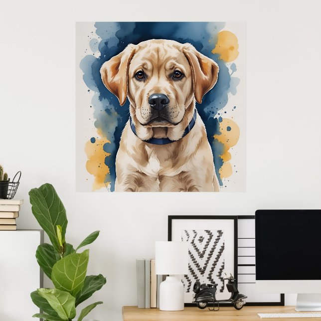 Labrador Puppy Poster | Väggkonst (Hemmakontoret)