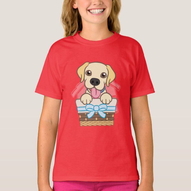 Labrador Puppy T-Shirt (Framsida)