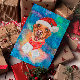 Labrador Ras Hund Jul Helg Vykort