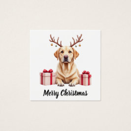 Labrador Reindeer Fyrkantigt Visitkort