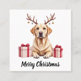 Labrador Reindeer Fyrkantigt Visitkort