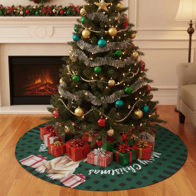 Labrador Reindeer Julgransmatta Borstad Polyester (Skapare uppladdad)