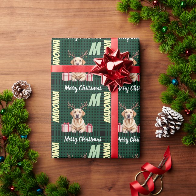 Labrador Reindeer Presentpapper (Julgåva)