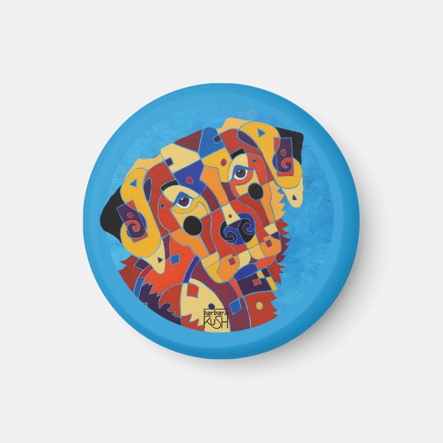 Labrador Retreiver på magnet (Framsidan)