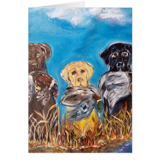 LABRADOR RETRIEVARE HÄLSNINGSKORT (Framsidan)