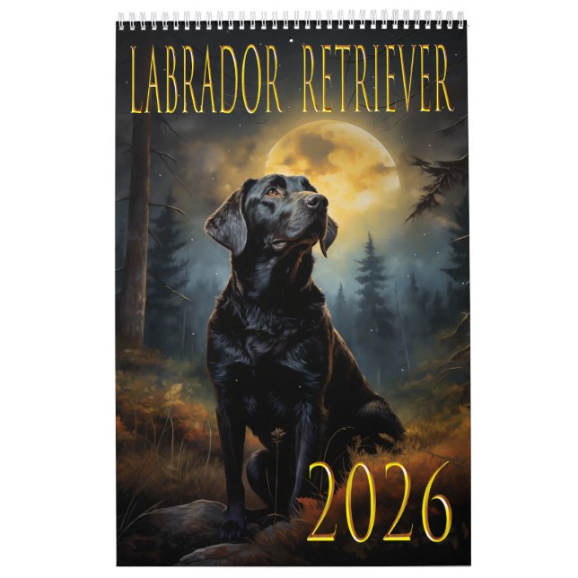 Labrador retriever 2026 väggkalender kalender (Omslag)