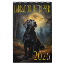 Labrador retriever 2026 wall calendar