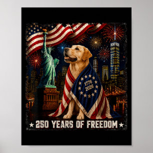 Labrador Retriever 250 år av Dom 250-årsjubileum Poster