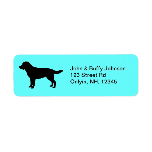 Labrador Retriever-Adressetiketter Returadress Etikett (Framsidan)